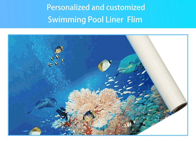 Peronalized Customized PVC Adhesive Vinyl Decorating Liner for Swimming Pool